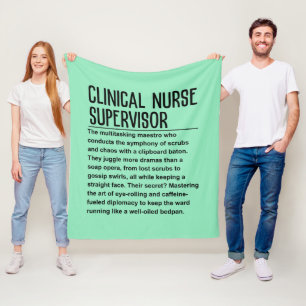 Clinical nurse supervisor fleece blanket