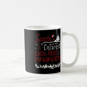 Clinical Project Manager Xmas Job Funny Christmas Coffee Mug