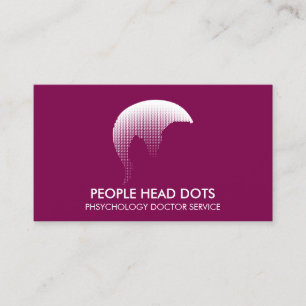 Clinical Psychology Doctor Purple Business Card