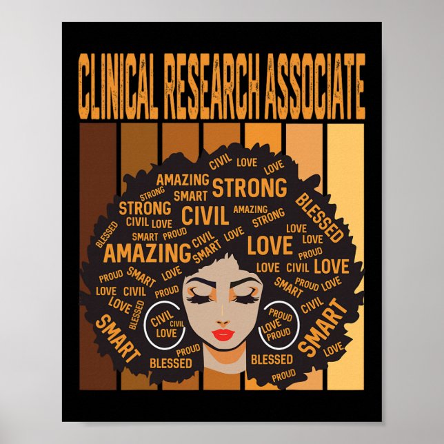 Clinical Research Ociate Black History Month Pride Poster (Front)