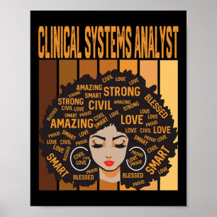 Clinical Systems Analyst Powerful Black History Mo Poster