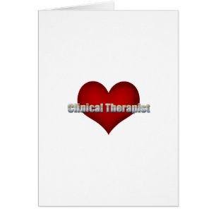 Clinical Therapist chrome font and Red Heart