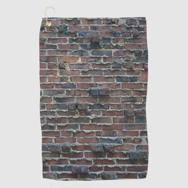 Clinker Brick with Weeping Mortar Golf Towel 2 (Front)