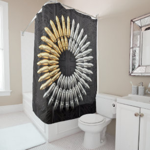 Clint Eastwood Bullet Action Shower Fun Play Shower Curtain