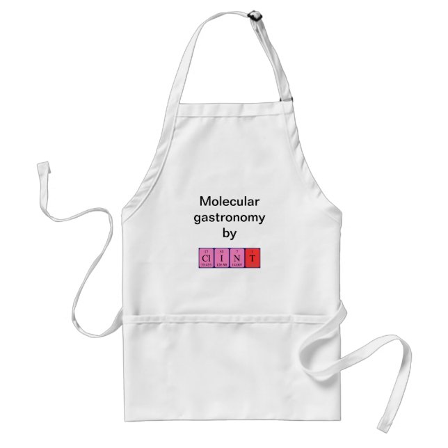 Clint periodic table name apron (Front)