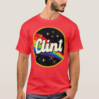 Clint Rainbow In Space Vintage Style T-Shirt