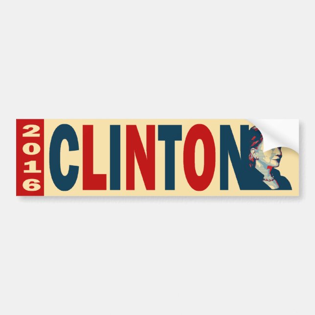 Clinton 2016 bumper sticker (Front)