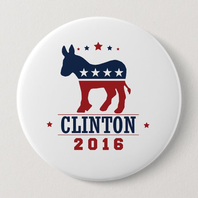 CLINTON 2016 ROCKWELL -.png 10 Cm Round Badge (Front)