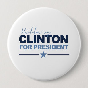 CLINTON 2016 SIGNERICA -.png 10 Cm Round Badge
