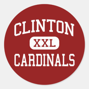Clinton - Cardinals - High - Clinton Missouri Classic Round Sticker