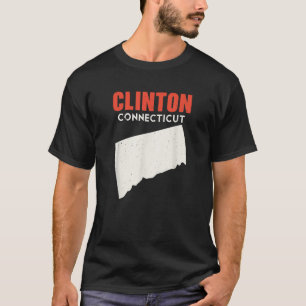 Clinton Connecticut USA State America Travel Conne T-Shirt