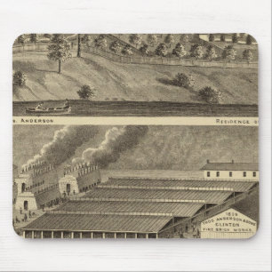 Clinton Fire Brick Works Anderson's Landing Mouse Pad
