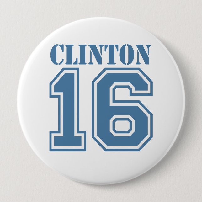 CLINTON IN 2016.png 10 Cm Round Badge (Front)