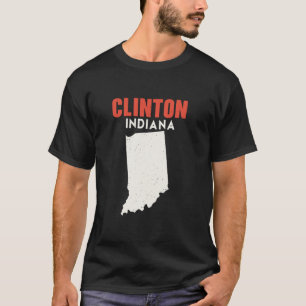 Clinton Indiana USA State America Travel Indianan T-Shirt