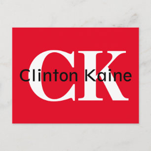 Clinton Kaine - CK 2016 Postcard
