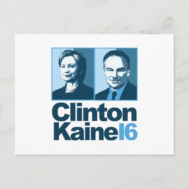 Clinton Kaine for America 2016 Postcard (Front)