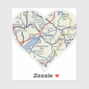 Clinton MA Classic Map