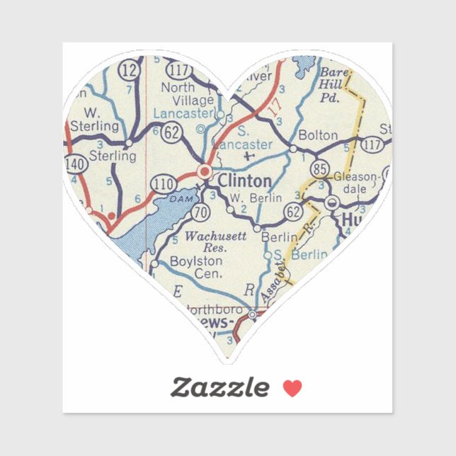 Clinton MA Classic Map (Sheet)