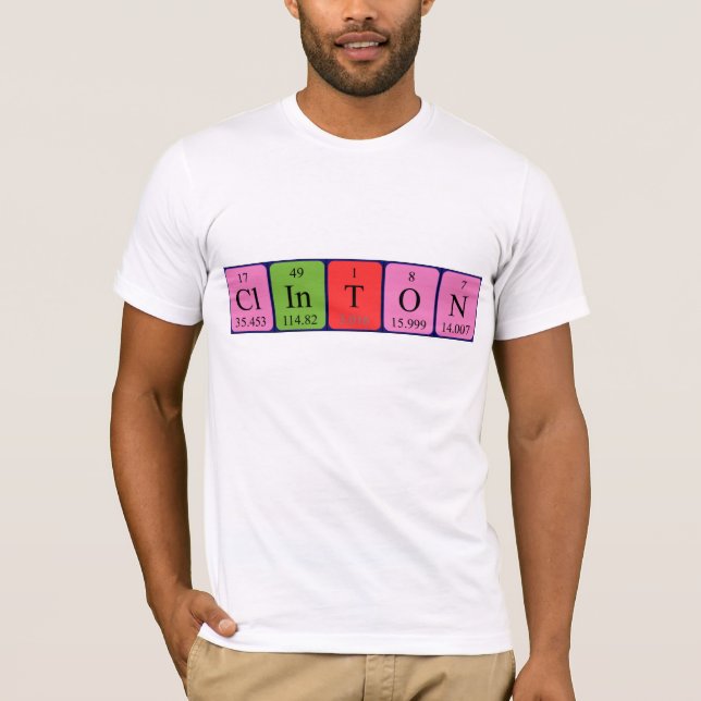 Clinton periodic table name shirt (Front)