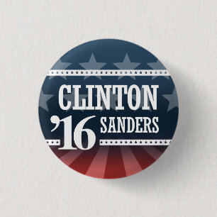 Clinton Sanders 2016 3 Cm Round Badge