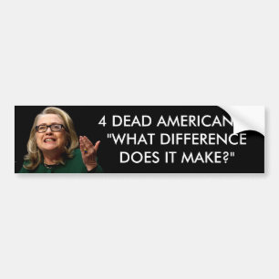 Clinton -  What Difference Does It Make? Bumper Sticker
