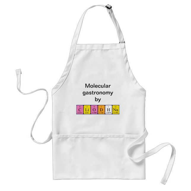 Cliodhna periodic table name apron (Front)