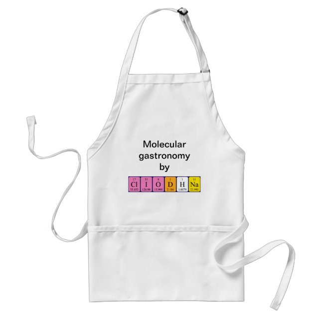 Cliodhna periodic table name apron (Front)