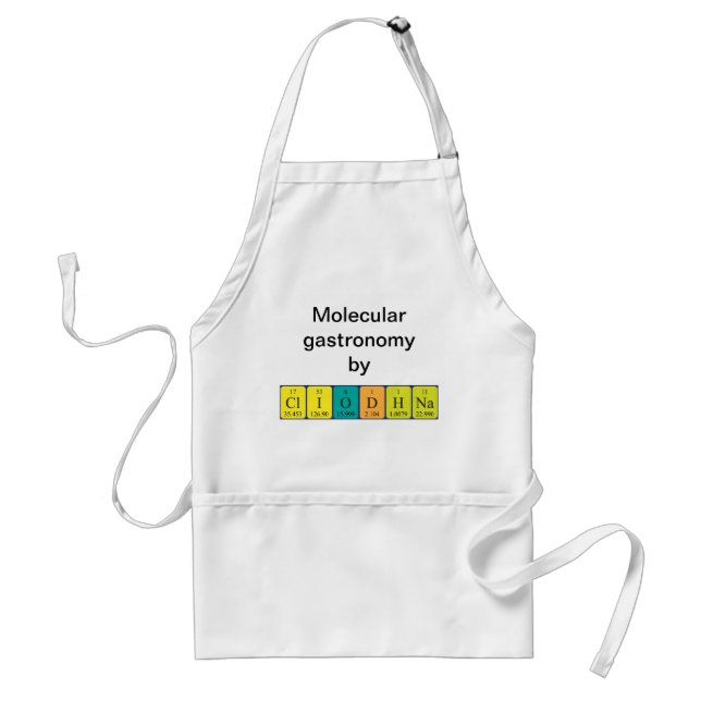 Cliodhna periodic table name apron (Front)
