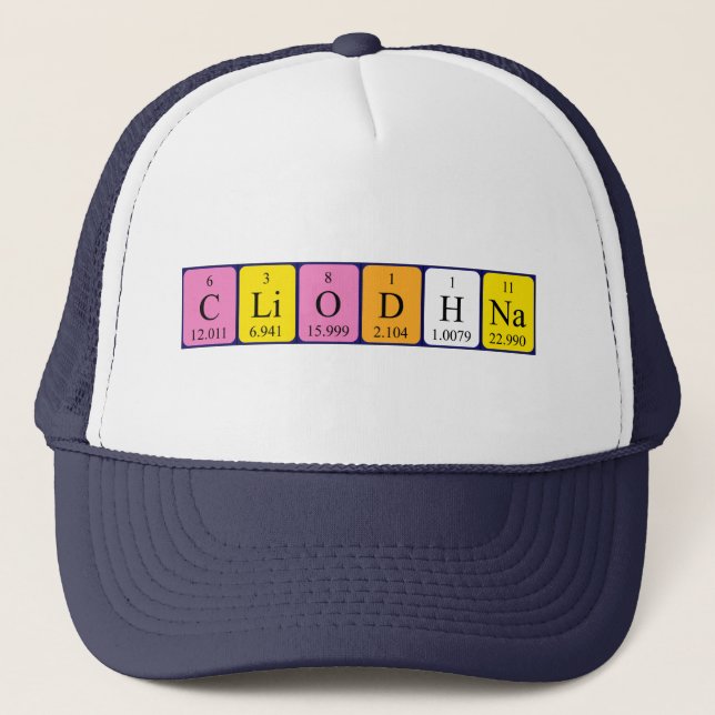Cliodhna periodic table name hat (Front)