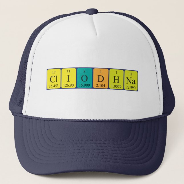 Cliodhna periodic table name hat (Front)
