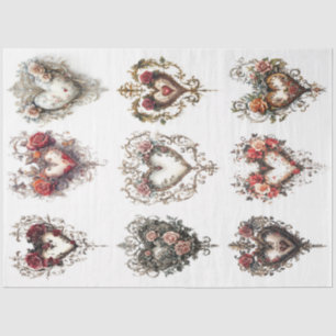Clip Art Valentine Hearts Tissue Paper