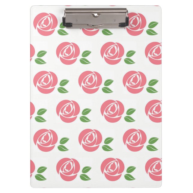 Clip Board with Roses (Front)