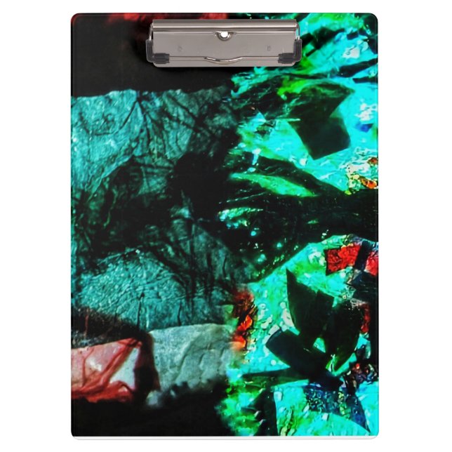 Clipboard dark blue abstract recycle colour  (Front)