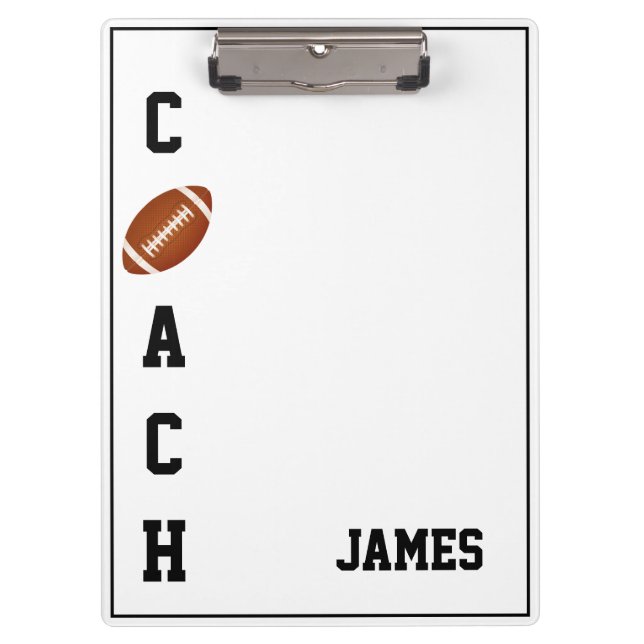 Clipboard-Football Coach Clipboard (Front)