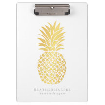 Clipboard - Gold Pineapple