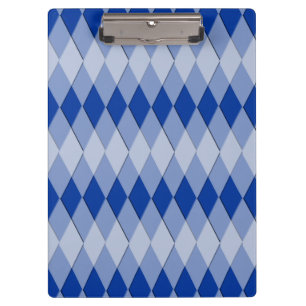 Clipboard - Harlequin Pattern in Your Colour