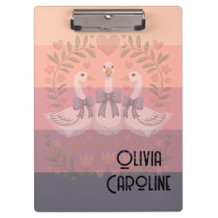 Clipboard - pastel colours - text can be customise