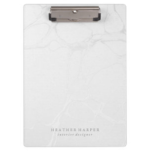 Clipboard - Silver Marble