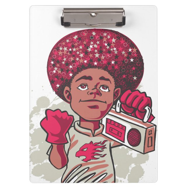 Clipboard – YOUTH Power Afro & Boombox Urban (Front)