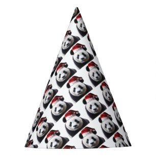 Clipped-Panda-Santa-2 Party Hat