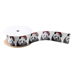 Clipped-Panda-Santa-2 Satin Ribbon