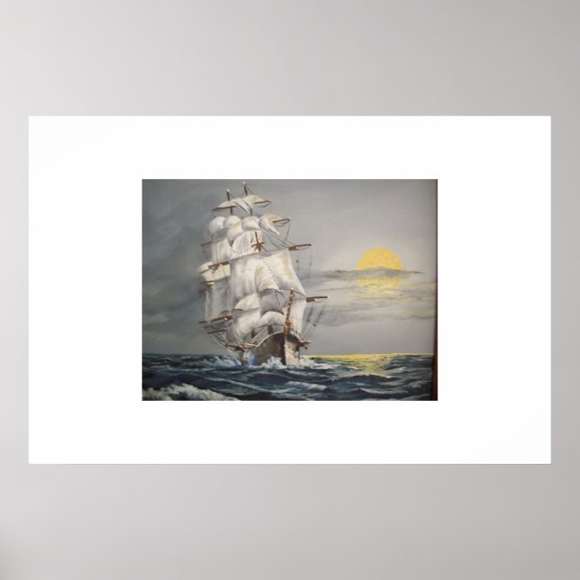 Clipper at Dusk Poster (Front)