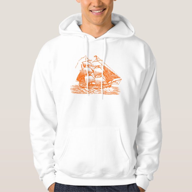 Clipper - Orange Hoodie (Front)