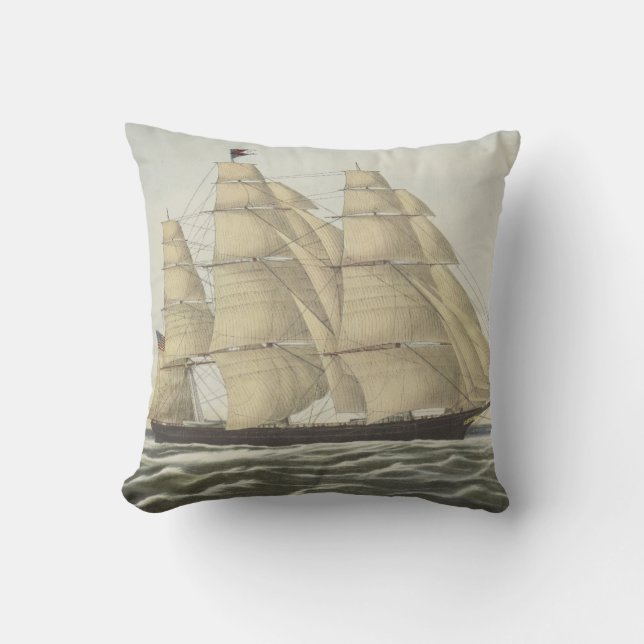 Clipper Ship, Flying Cloud Cushion (Front)