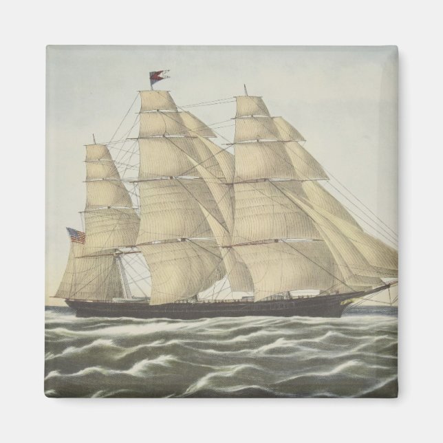 Clipper Ship, Flying Cloud Magnet (Front)