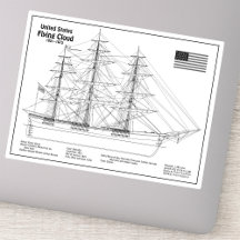 Clipper Ship Flying Cloud - Ship Blueprint BD