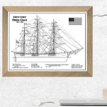 Clipper Ship Flying Cloud - Ship Blueprint BD