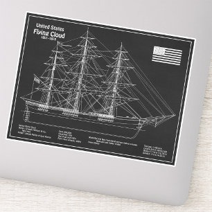 Clipper Ship Flying Cloud - Ship Blueprint PD