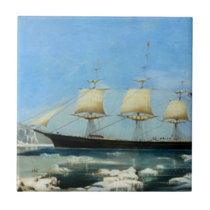 Clipper Ship Red Jacket 1854 Ceramic Tile