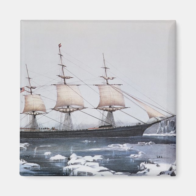 Clipper Ship "Red Jacket" Magnet (Front)